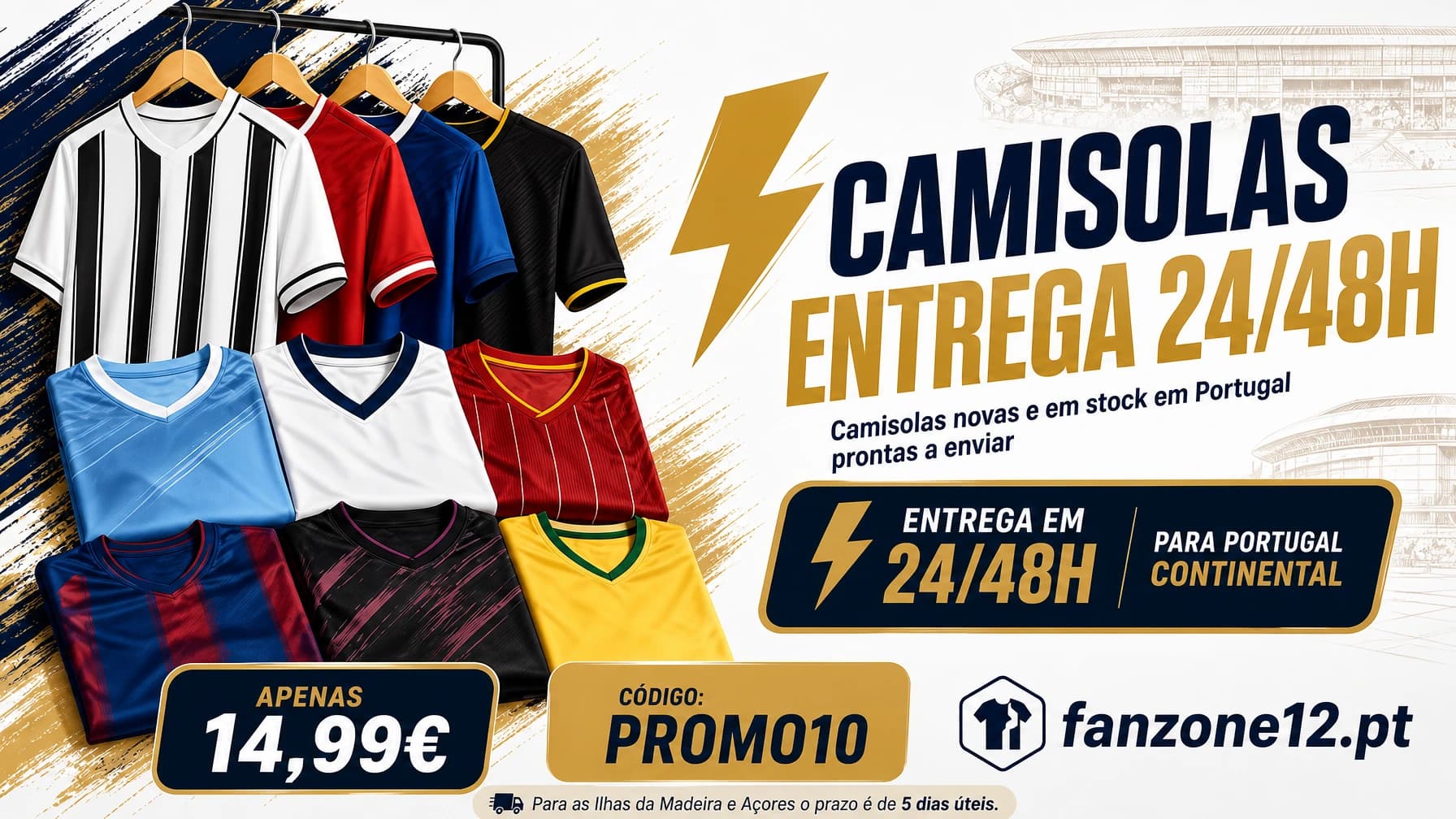 Camisolas com Entrega 24 a 48H
